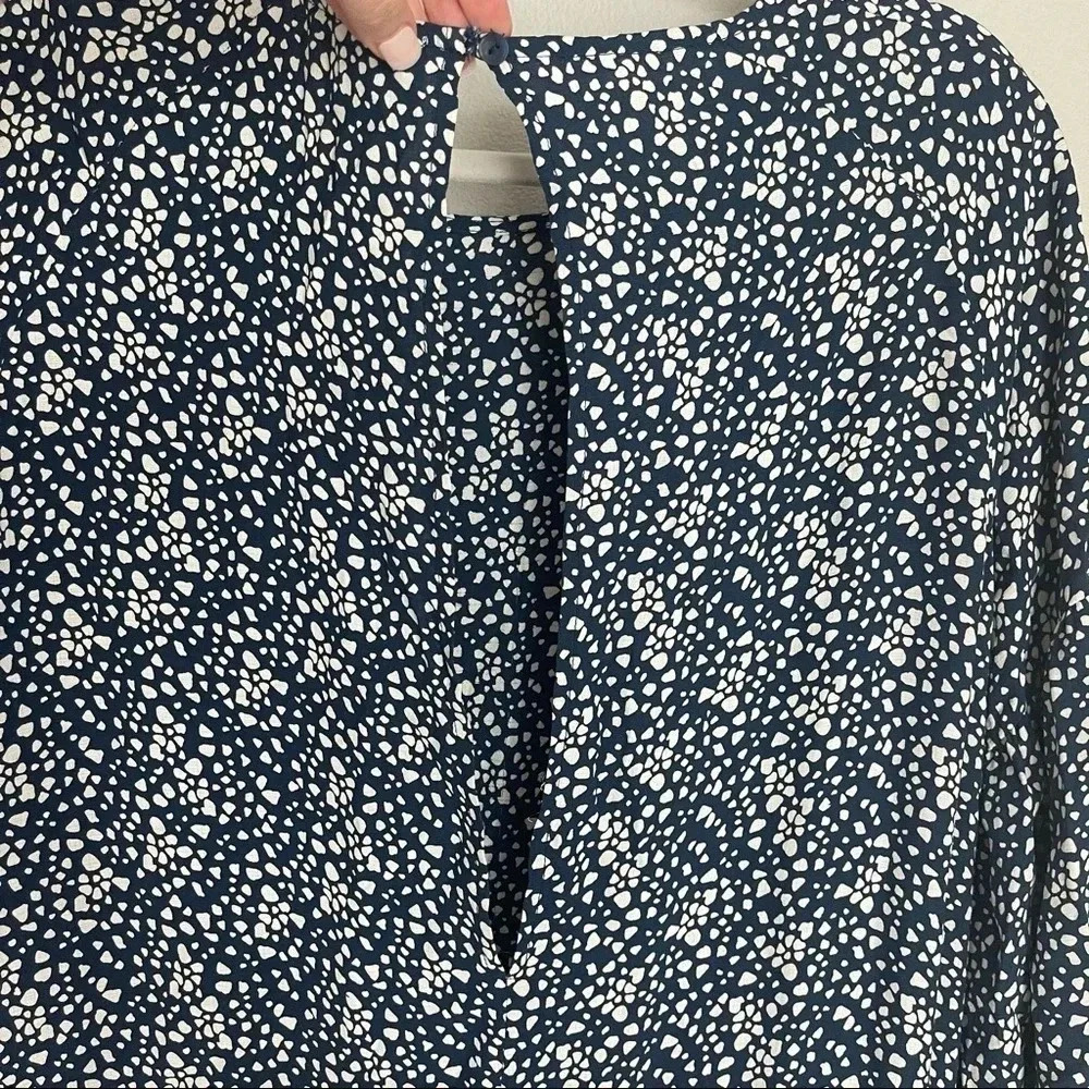 Just Female Anthro Blue Cream Spotted Dress S - Picture 7 of 8